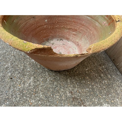 158 - Circular Terracotta Planter - 60cm Diameter (Damaged)