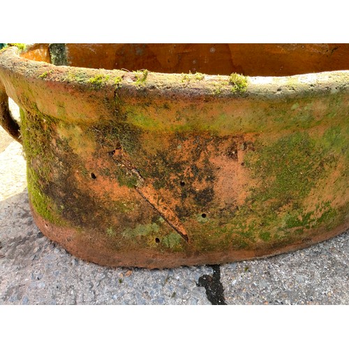 169A - Two Handled Terracotta Salter (Some Damage) - 78cm x 58cm