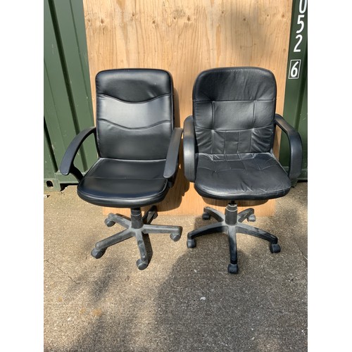 207 - 2x Office Chairs and Unused Gas Cartridge