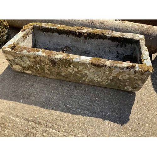 123 - Oblong Sandstone Trough - 106cm x 50cm