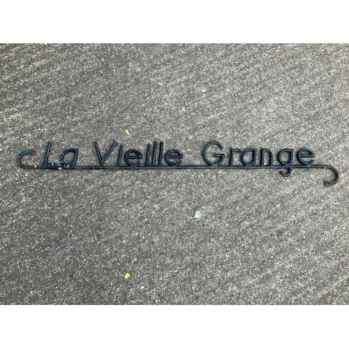 51 - Metal Sign - La Vielle Grange