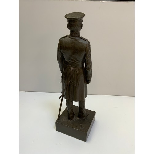 769 - Peter Hicks Cold Cast Bronze Military Figure - 25cm High