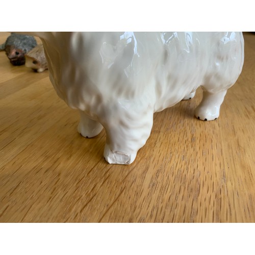 751 - Beswick West Highland Terrier (Chip to Foot) and Other Animal Ornaments