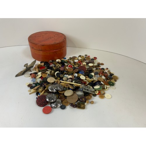 703 - Box and Contents - Vintage Buttons etc