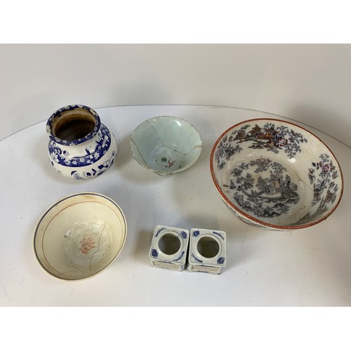 700 - Oriental China Bowls etc - Damaged