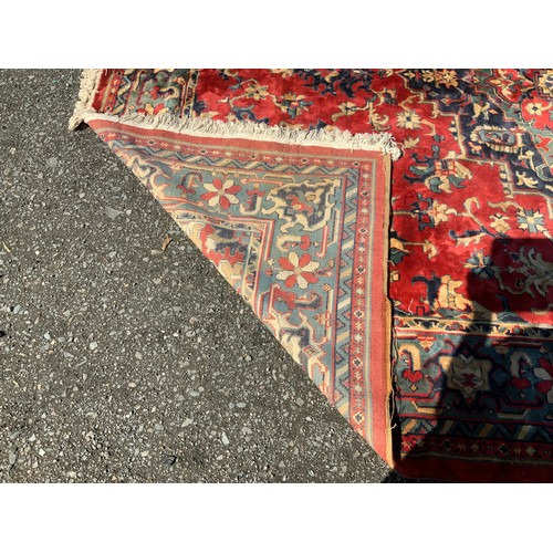 123 - Large Rug - Red Ground - 275cm x 345cm