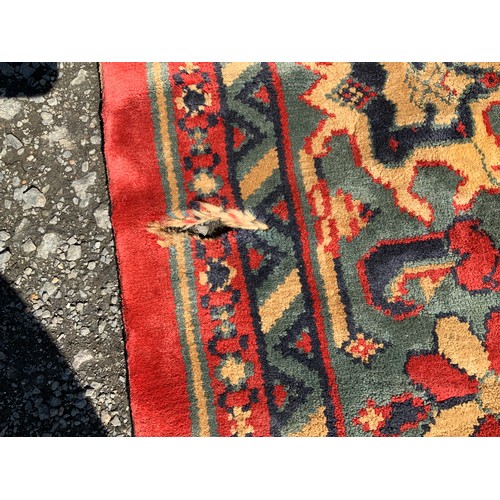 123 - Large Rug - Red Ground - 275cm x 345cm