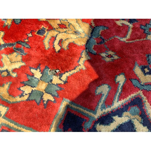 123 - Large Rug - Red Ground - 275cm x 345cm