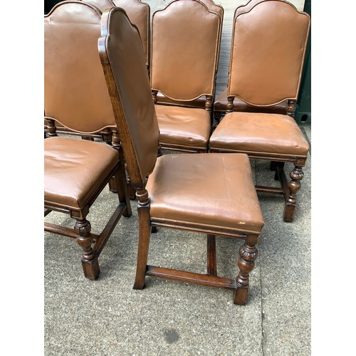 117 - 8x Oak Dining Chairs