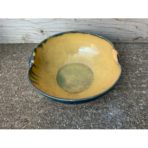 7 - Glazed Bowl/Planter - 40cm Diameter