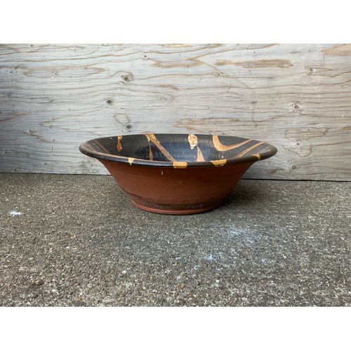 12 - Glazed Terracotta Bowl - 53cm Diameter