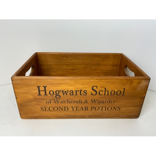 198 - Hogwarts Wooden Box - 35cm