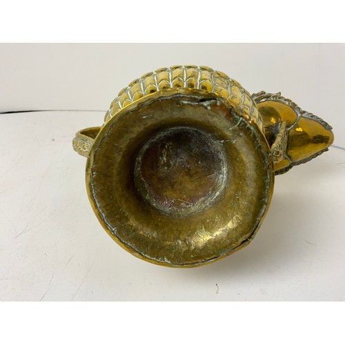 151 - Unusual Oriental Brass Jug