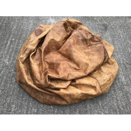 547 - Large Leather Bean Bag