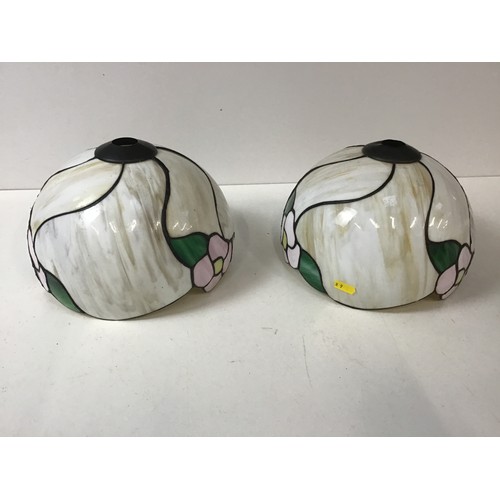 214 - Pair of Tiffany Style Light Shades