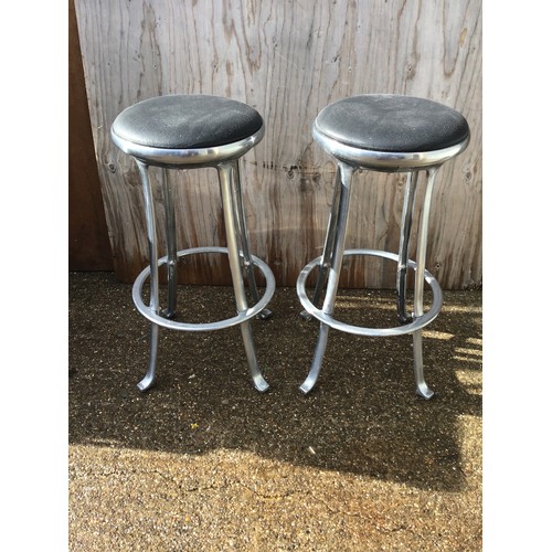 81 - Pair of Cast Alloy Stools