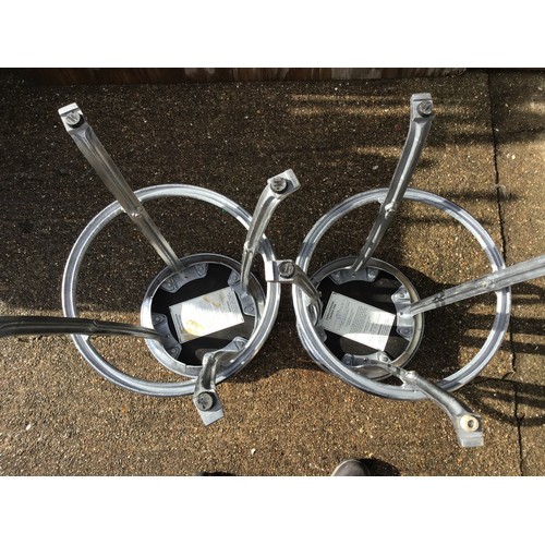 81 - Pair of Cast Alloy Stools