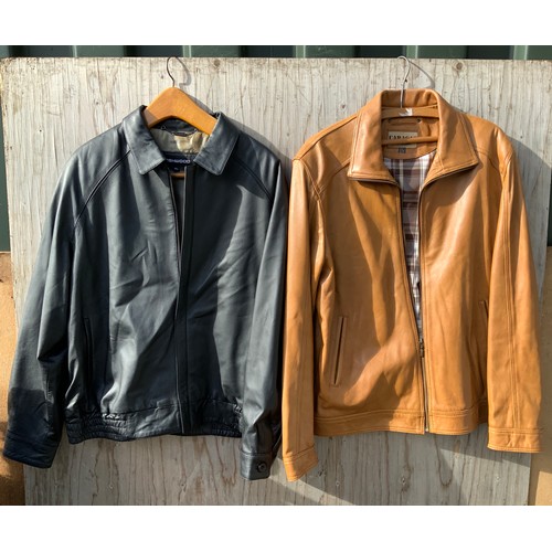 579 - 2x Leather Jackets - XL and XXL