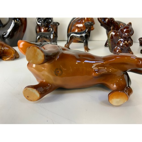 154 - Ceramic Animal Ornaments to Include Beswick Dachshund