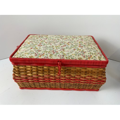 219 - 1970s Sewing Box and Contents - Quantity of Cottons