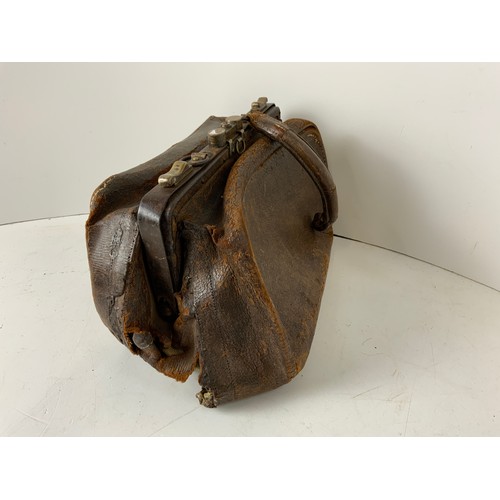 166 - Old Leather Bag