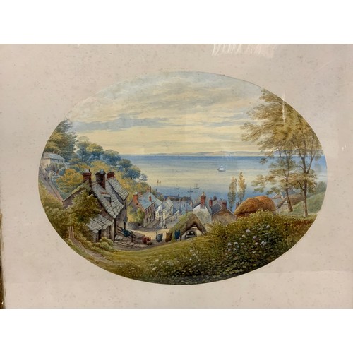 258 - Original Framed Watercolour  - Clovelly