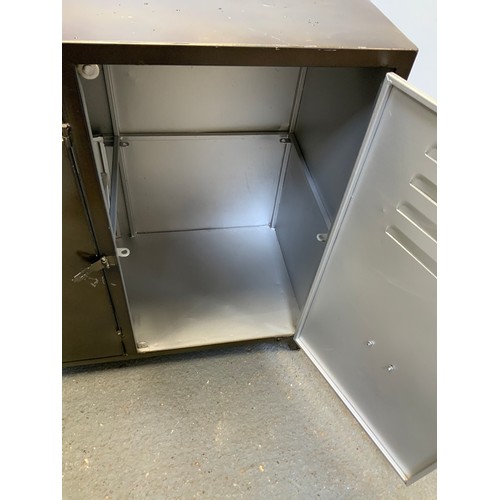 591 - Metal Two Door Cabinet