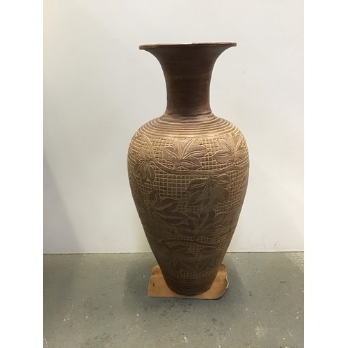 586 - Large Floor Standing Terracotta Vase