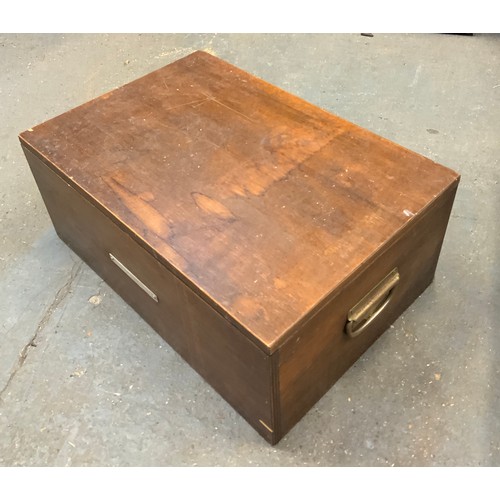 587C - Wooden Storage Box with Compartments