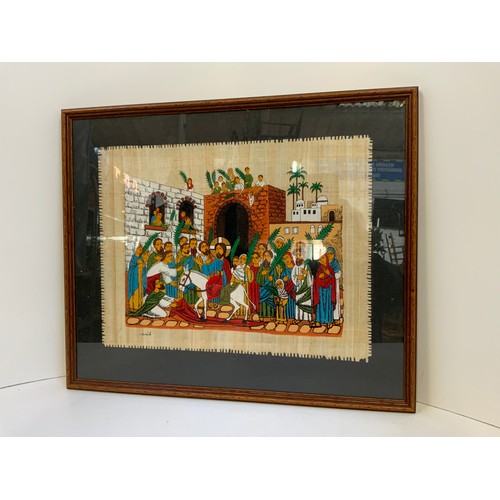 579A - Framed Picture on Papyrus