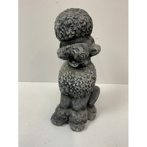 Poodle Garden Ornament 24cm High