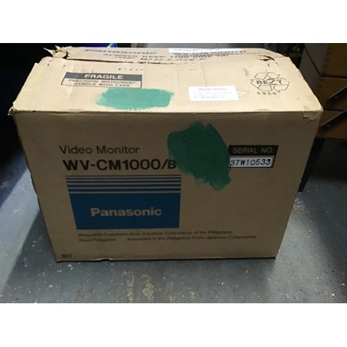 191 - Panasonic Video Monitor - WV-CM1000/B - In Original Box