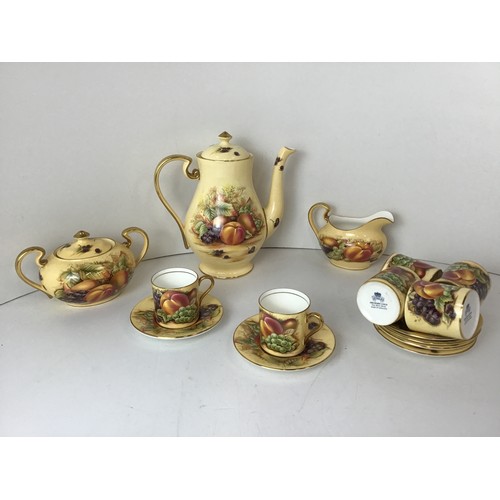 192 - Aynsley - Orchard Gold - Coffee Set