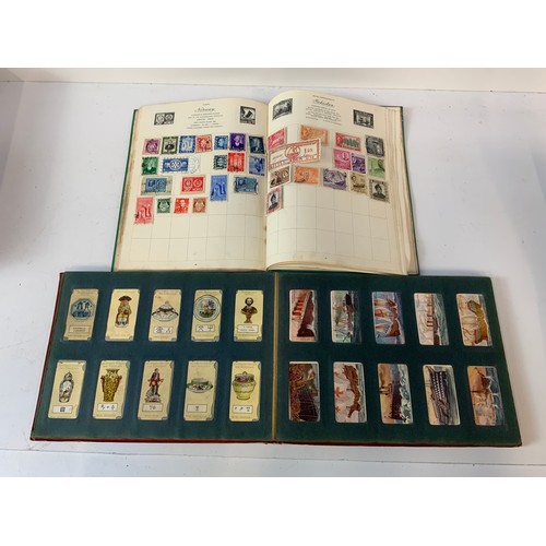 119 - Wills Cigarette Card Album and Stamp Album