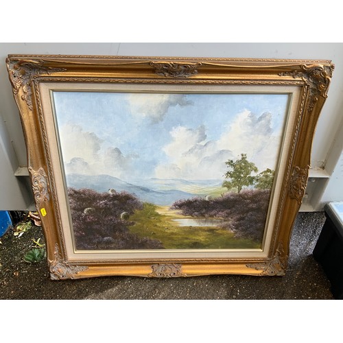 61 - Gilt Framed Oil on Board