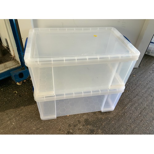 17 - 2x Plastic Storage Boxes