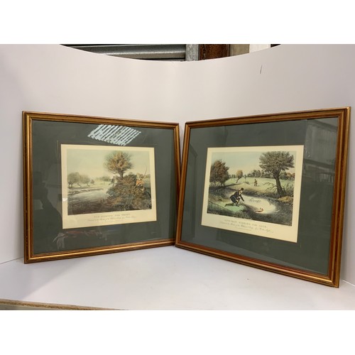 53B - 2x Framed Prints - Fishing