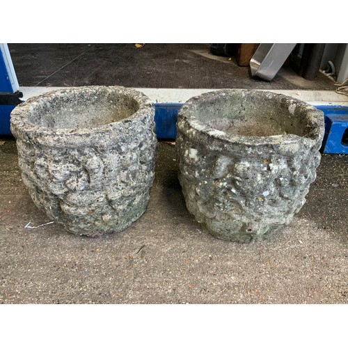 32 - Pair of Concrete Planters