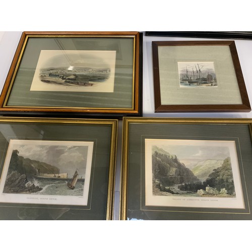 161 - Framed Engravings etc - Some Local