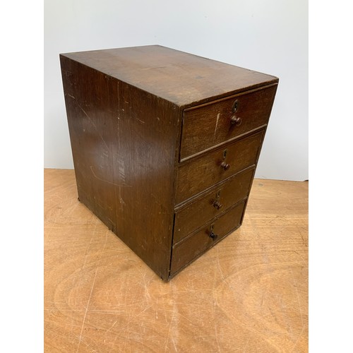 215 - Oak Drawers - 40cm D x 44cm H