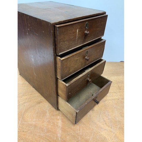 215 - Oak Drawers - 40cm D x 44cm H