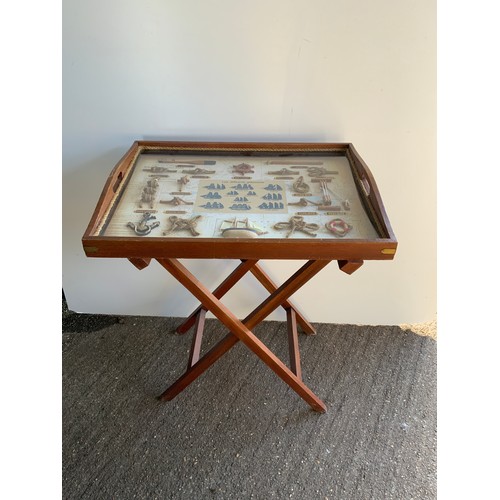 218 - Nautical Knots Display - Butlers Tray