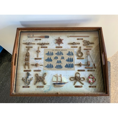 218 - Nautical Knots Display - Butlers Tray