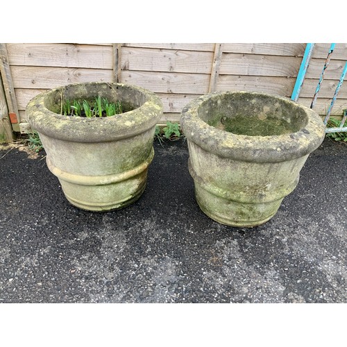 68 - Pair of Concrete Planters