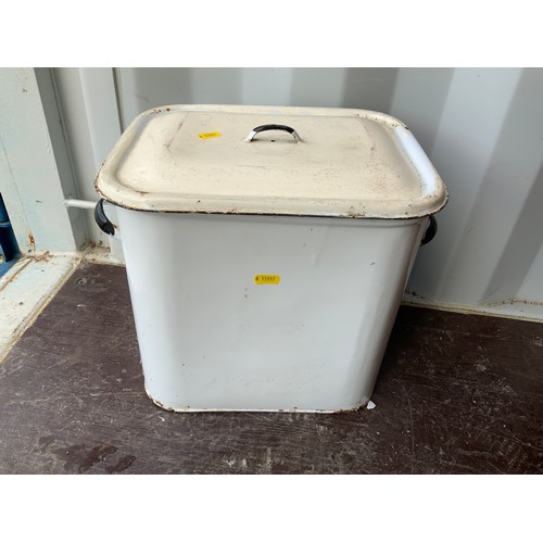 10 - Enamel Bread Bin