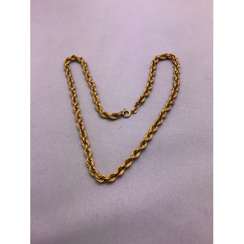153 - 9ct Gold Necklace - 15.5cm