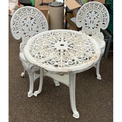 43 - Plastic Garden Table and Chairs