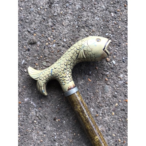 362A - Fish Topped Walking Stick