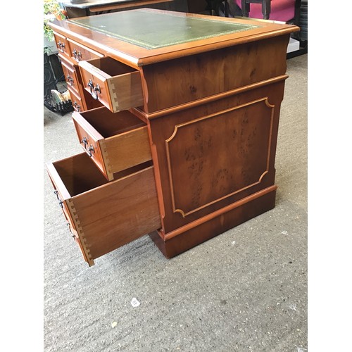 660 - Nine Drawer Pedestal Desk