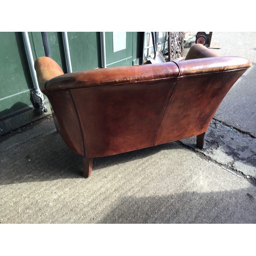 149A - Two Seater Leather Settee